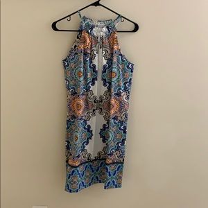 Multi print sun dress